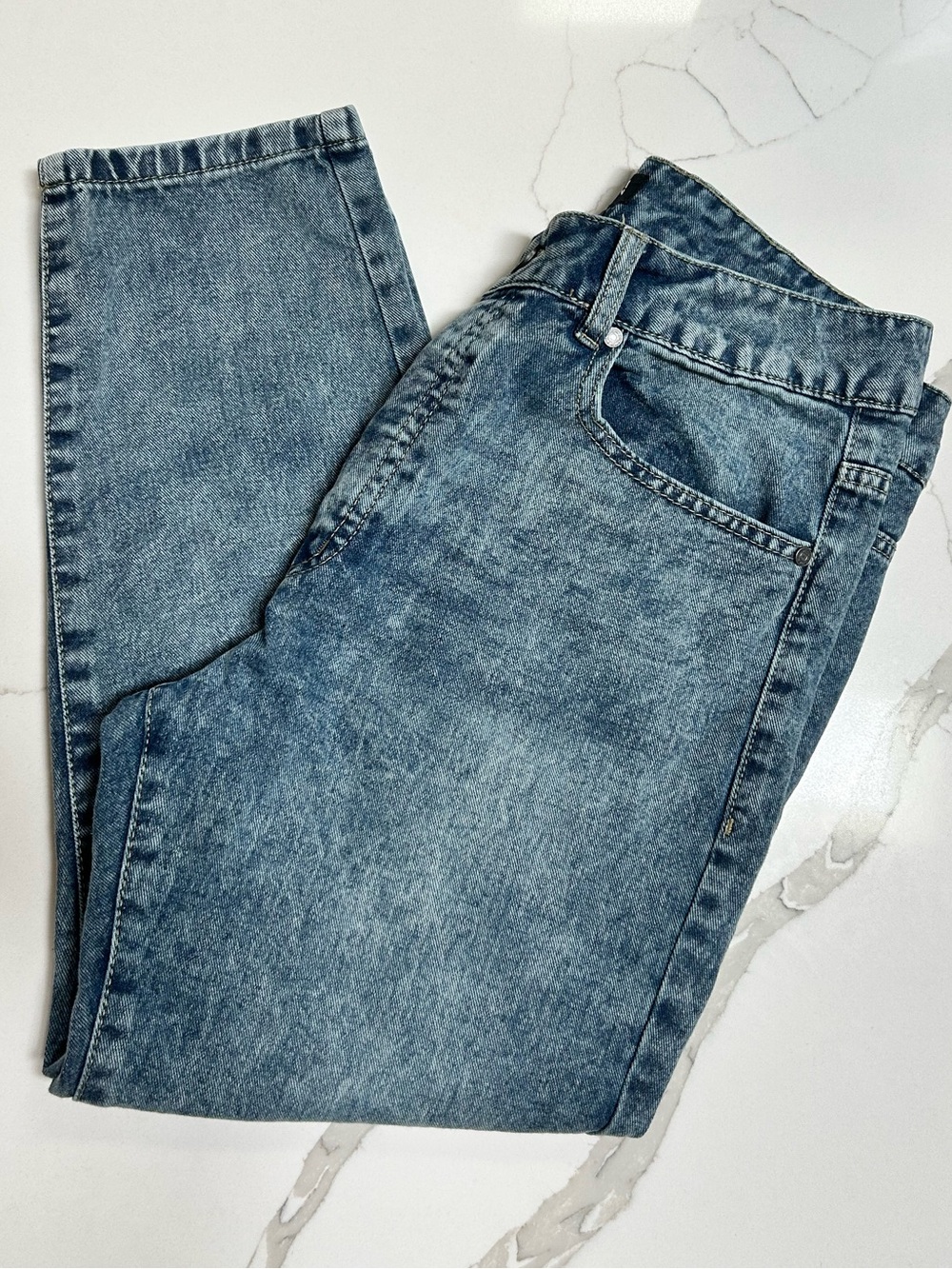 Boohooman 80s acid wash denim jeans size 32